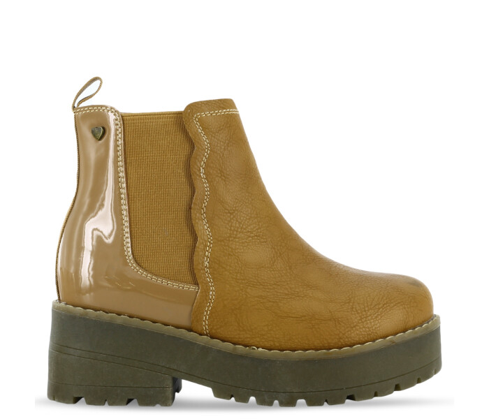 Botas de Niña MINI Miss Carol TIPY plataforma con elástico Beige