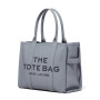 MARC JACOBS - THE LEATHER LARGE TOTE BAG Gris