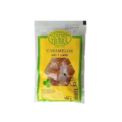 Caramelos De Miel Y Limón Madre Tierra 100g Caramelos Miel Y Limon 100g