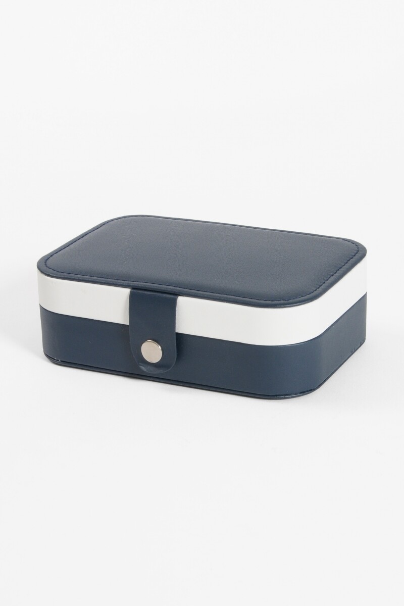 Alhajero organizador rectangular con broche azul