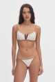 Bikini Top Creek Dots Cream