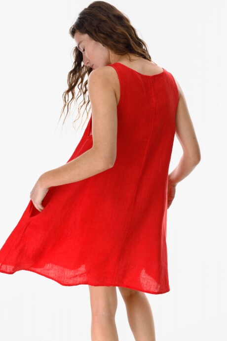 Vestido Diario Rojo