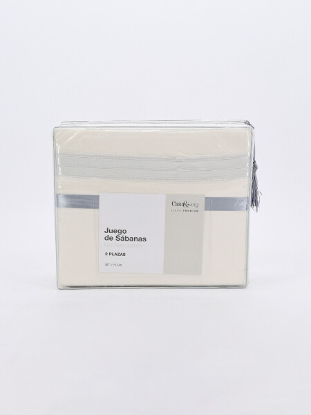 JUEGO DE SABANAS EGIPCIAN BEIGE