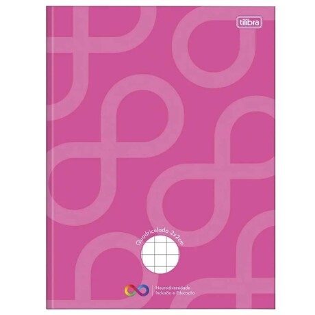 Cuadernola Tilibra Neurodiversidad 40 hojas Cuadriculadas 2x2 cm Rosado