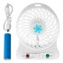 Ventilador Recargable Indicador Led 3 Velocidades Usb Color Variante Blanco