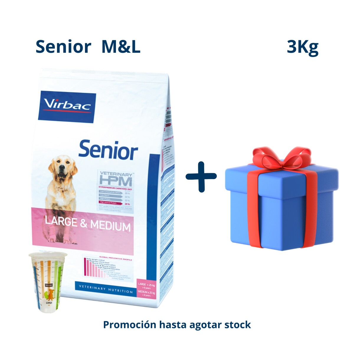 Hpm Senior Dog Large & Medium 3kg 