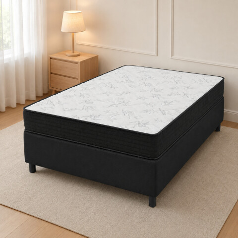 Sommier Completo Super Mega Reforzado 1 Plaza y Media 110×188x16 – Reversible – Hasta 130 kg