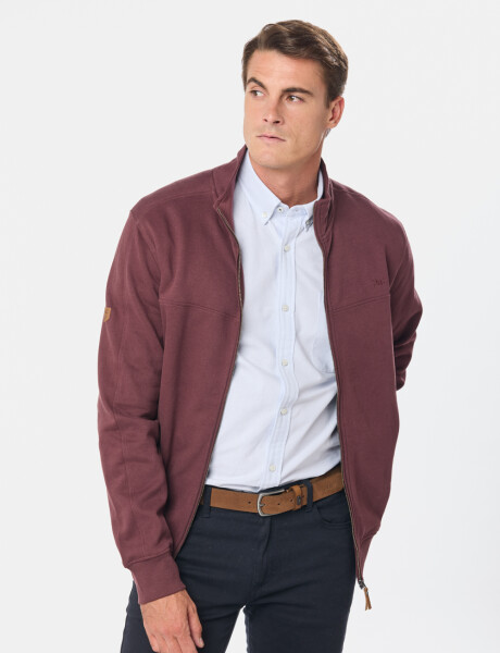 CAMPERA DE FELPA CUELLO ALTO Bordo