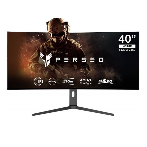 Monitor Perseo Curvo 40" Led Ips Wuhd 5k 60hz MONITOR PERSEO HERMES 40 5K 60HZ