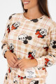 Pijama mickey velour Beige