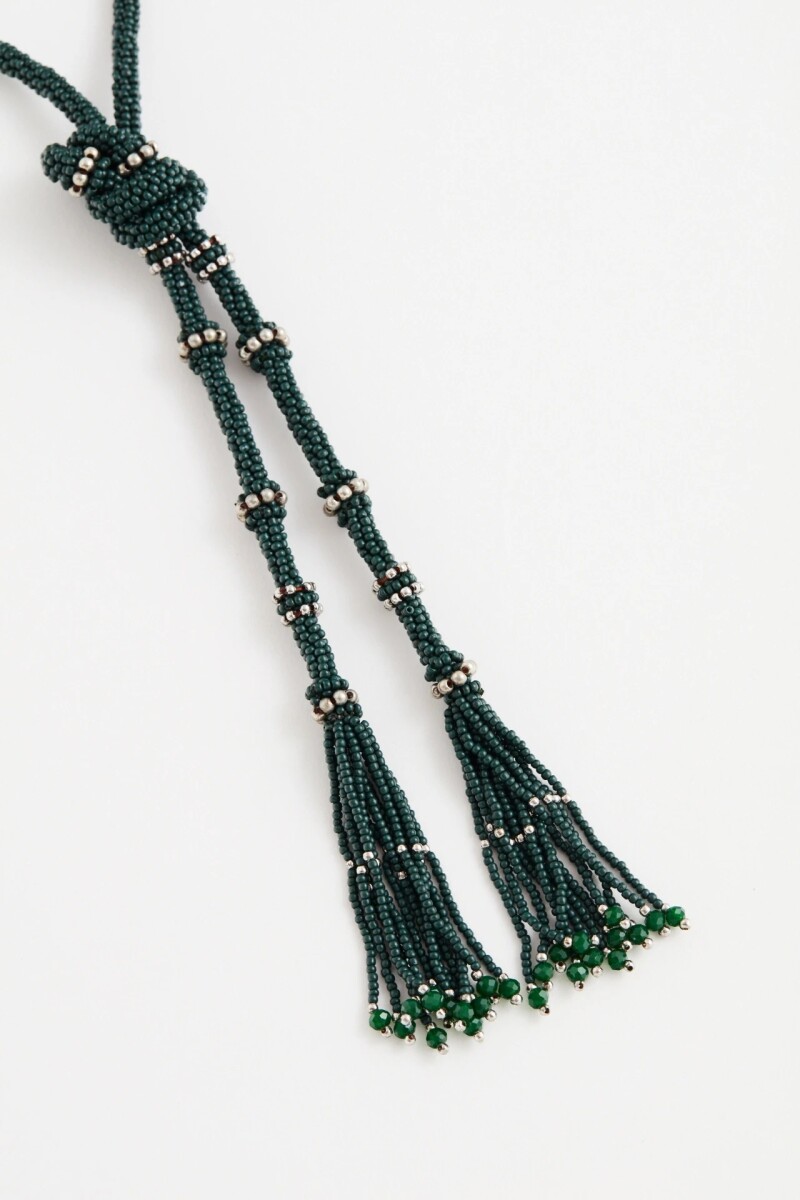 COLLAR BEADS LONG Verde