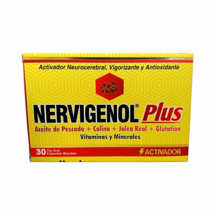 NERVIGENOL PLUS CJ X 30 CÁPS. BLANDAS única