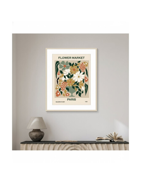 CUADRO 40x50cm MARCO FLOWER MARKET PARIS CUADRO 40x50cm MARCO FLOWER MARKET PARIS