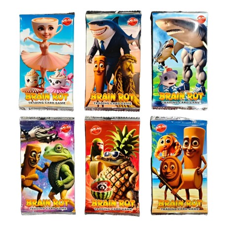 Sobre de Cartas Brain Rot Trading Card Game 8 Unidades 001