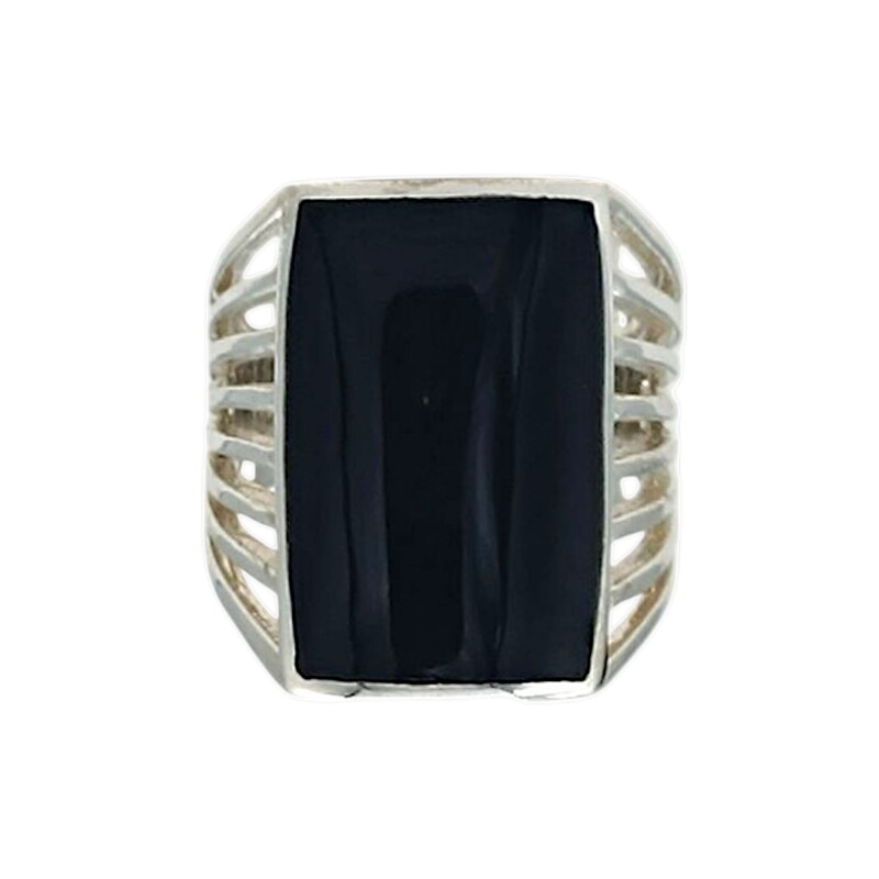 Anillo elegante-Plata 925-Con Onix-AN4651 conpiedra