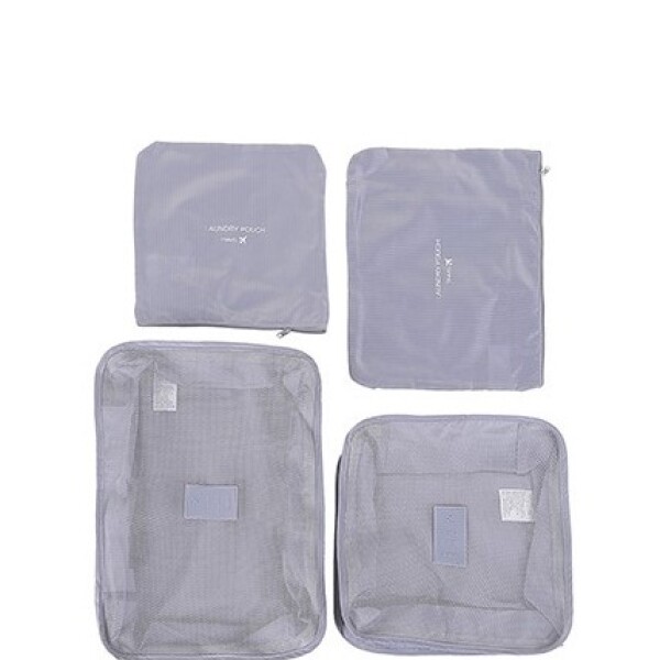 Set organizadores de viaje plegables 4 pcs gris