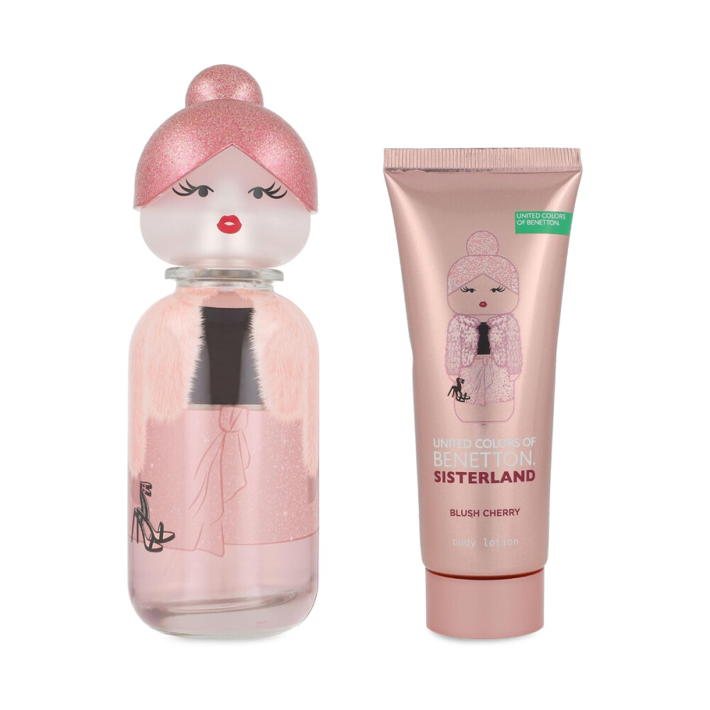 Benetton Estuche de Regalo Sisterland Blush Cherry Eau de Parfum 80ml + Body Lotion 75ml - Femenino