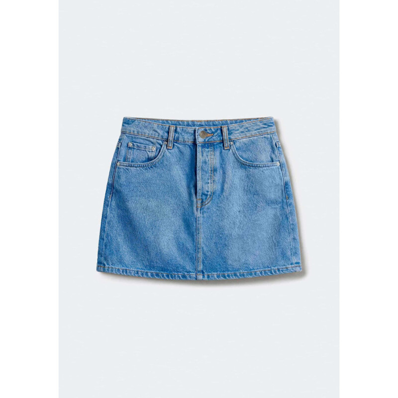 SHORTS SAIA JEANS FEM AZUL MEDIO