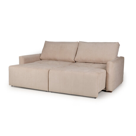 Sofá Cama Noronha - Tela Microfibra TC 1010 (Beige)