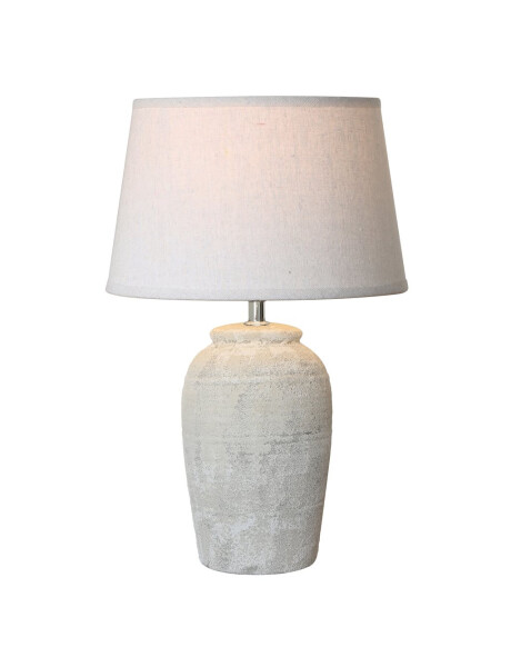 LAMPARA DE MESA CERAMICA D25x41CM BEIGE LAMPARA DE MESA CERAMICA D25x41CM BEIGE