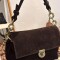 Cartera Charlotte Charlotte Gamuza Chocolate
