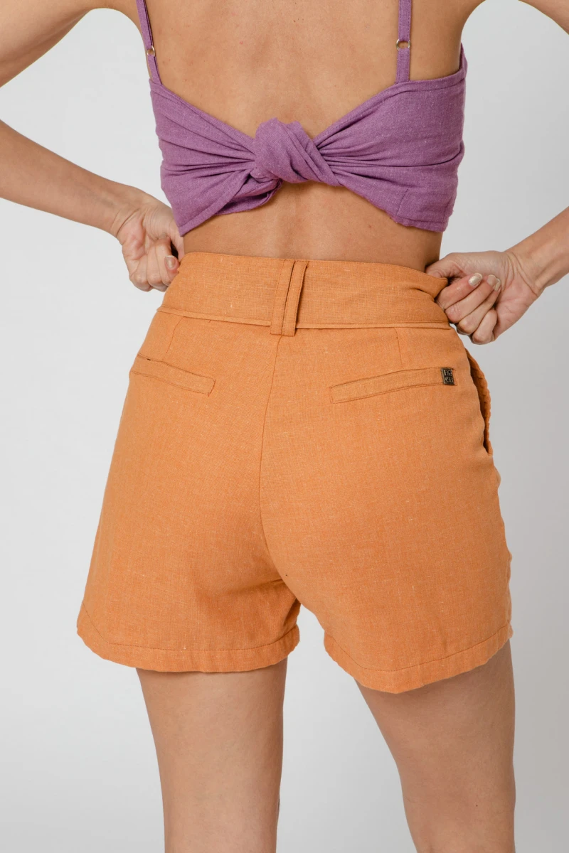 Short Blanc naranja s