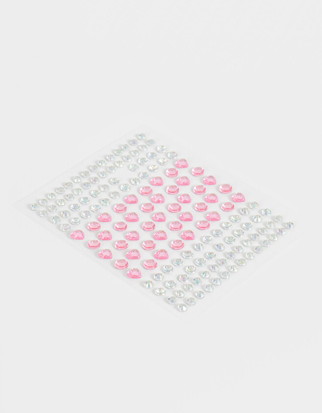 Complementos de cosmética para rostro Gemas Autoadhesivas Para Rostro Con Cristales En Forma De Corazon - Combinacion Multicolor