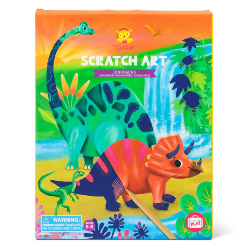 Scratch art- Dino Scratch Art- Dino