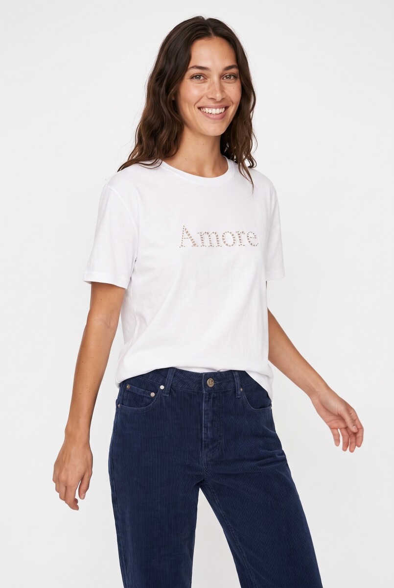 REMERA AMORE - BLANCO 