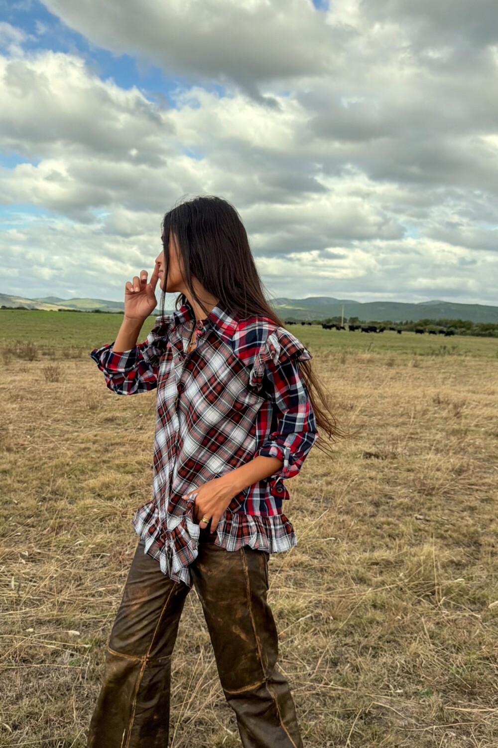 Star Shirt Rojo / Chocolate