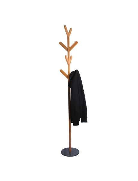 PERCHERO MADERA BAMBOO BASE GRANITO 28x190CM NATU PERCHERO MADERA BAMBOO BASE GRANITO 28x190CM NATU