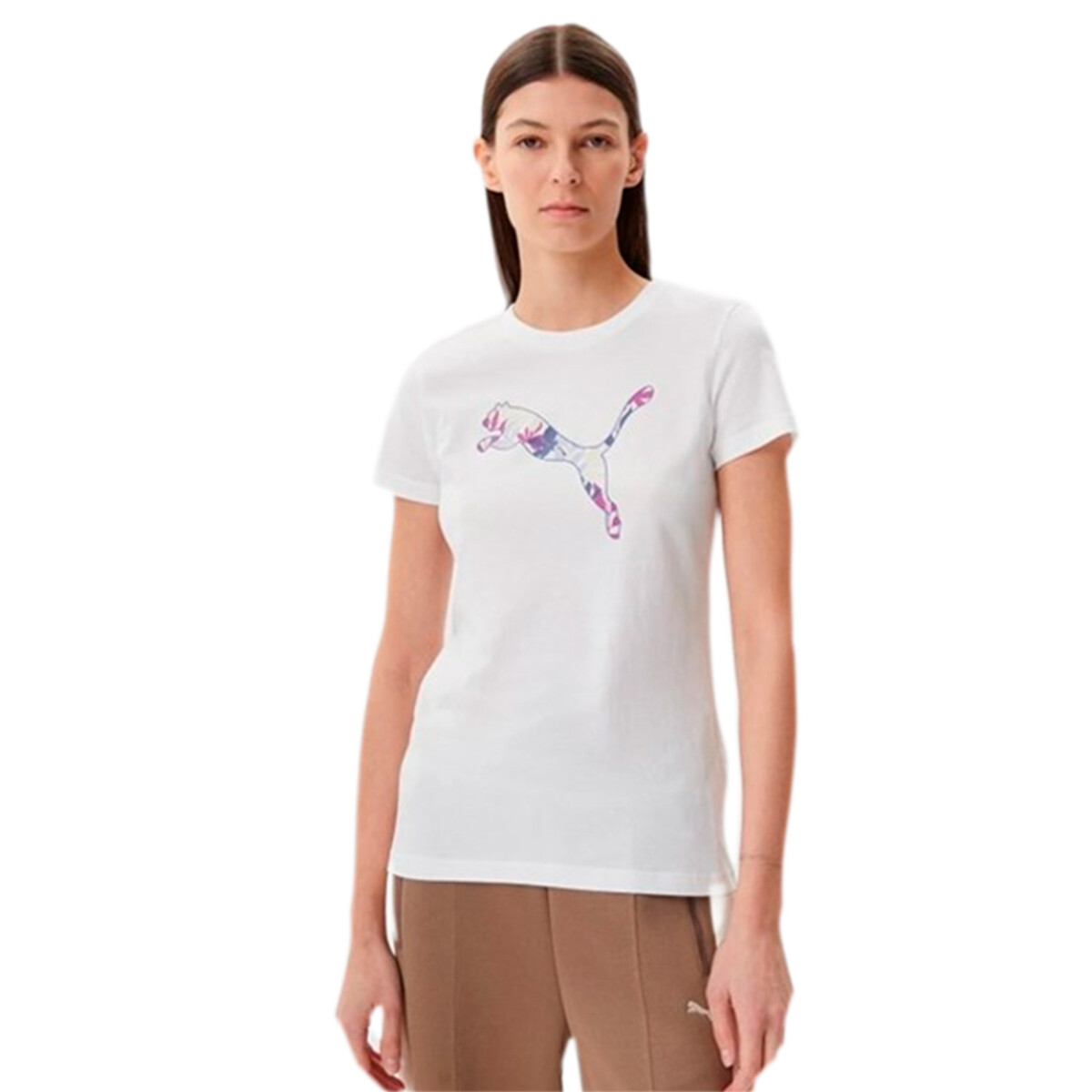 Remera Mujer Puma Manga Corta - Blanco 