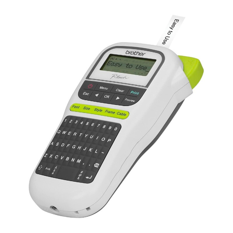 Rotuladora portátil Brother PT-H110 Blanco Con Pilas regalo Rotuladora portátil Brother PT-H110 Blanco Con Pilas regalo