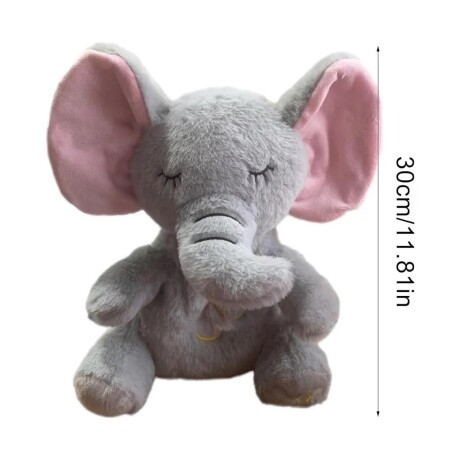 Peluche Elefante con Respiración y Sonido 30CM 001