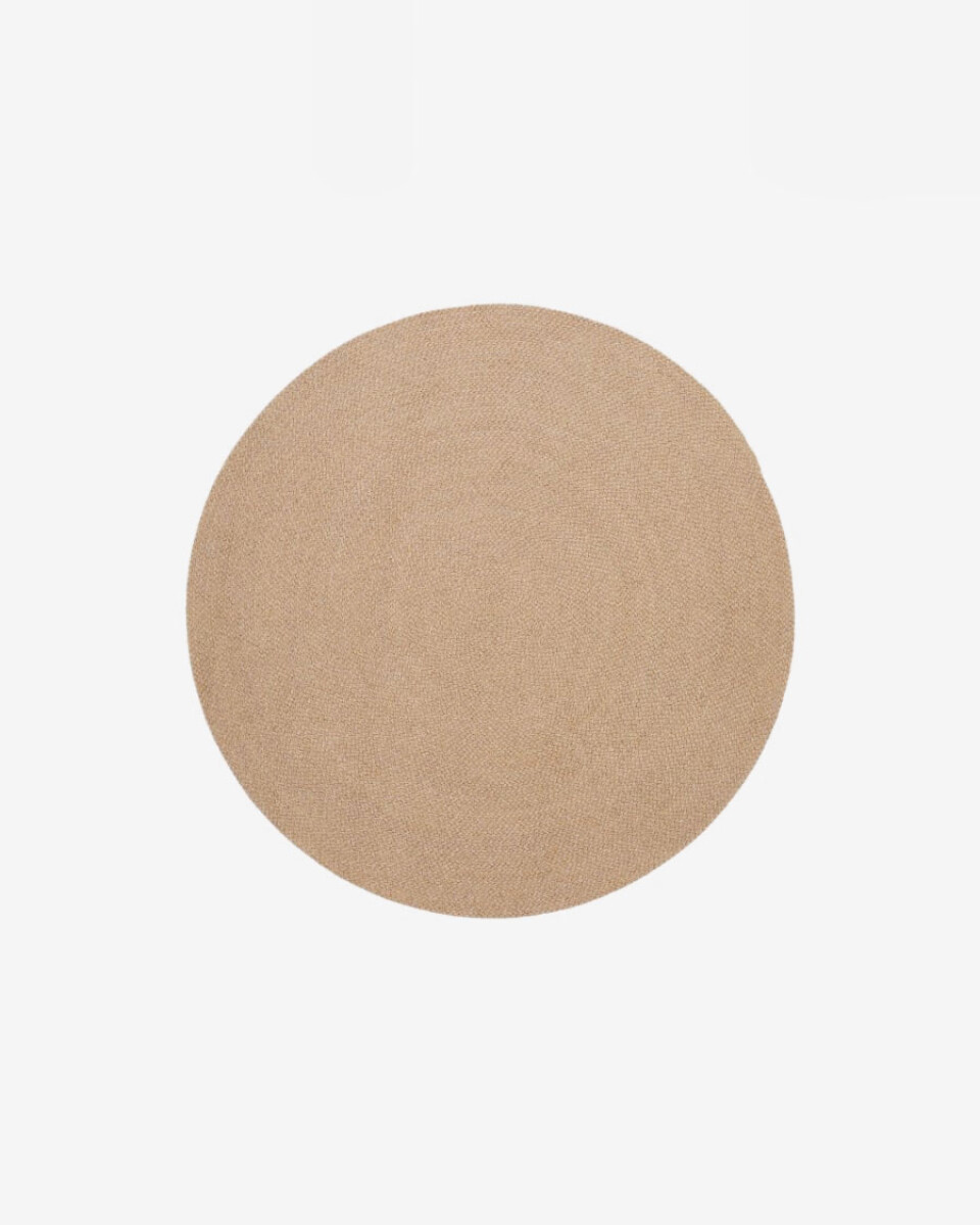 Alfombra Despas en fibras sintéticas beige Ø150 cm 