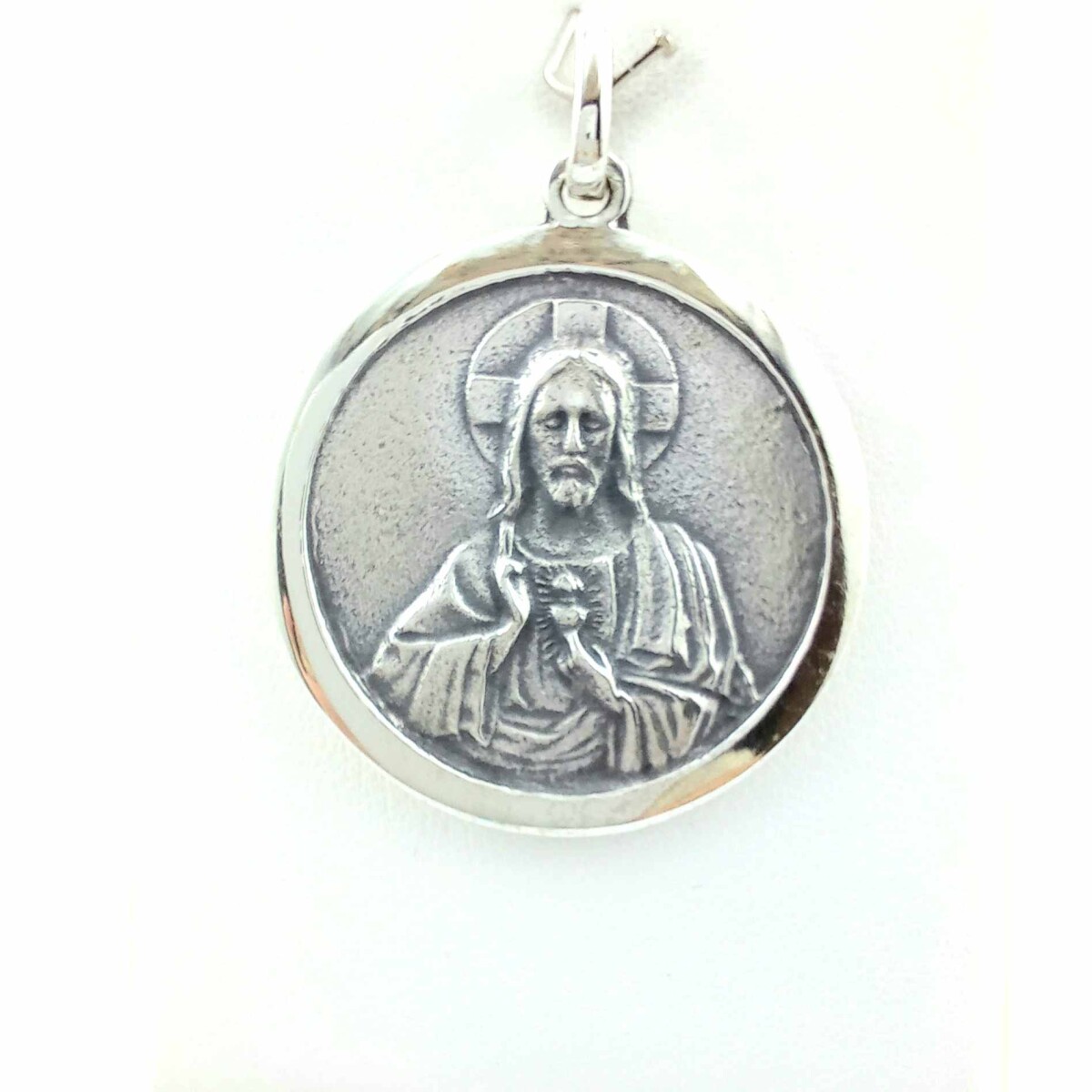 Medalla religiosa de plata 925. Escapulario. 