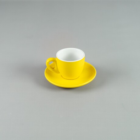 Taza de Cafe de 90 ml c/ Plato 11,5 cm Amarillo Choosing Taza de Cafe de 90 ml c/ Plato 11,5 cm Amarillo Choosing