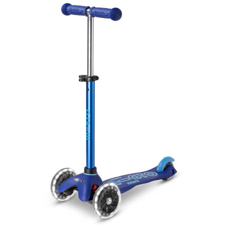 Monopatín Micro Mini Deluxe Led Universo Binario AZUL