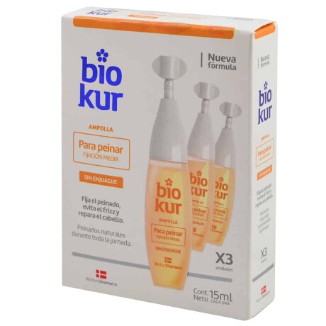 Ampollas para Peinar Bio Kur Fijación Media 3 Unidades Ampollas para Peinar Bio Kur Fijación Media 3 Unidades
