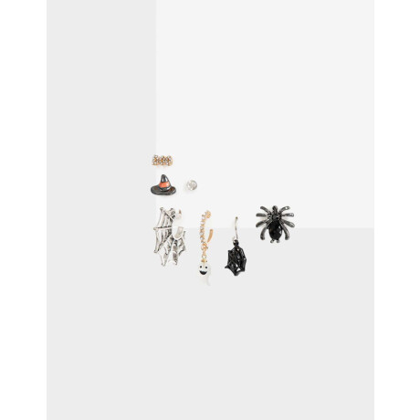 Set De Aros Halloween Combinacion Multicolor