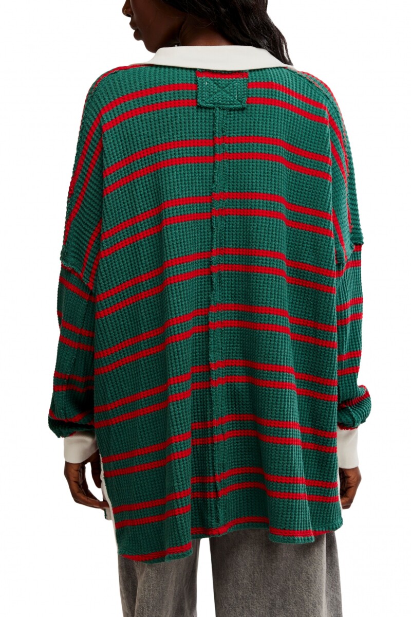 TRAVIS POLO RALLADO Verde