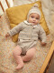 Chaqueta Intarsia Piedra Melange