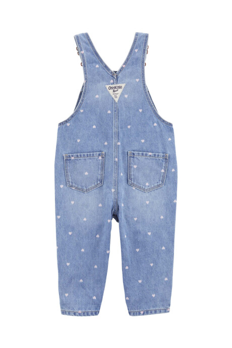Enterito jean diseño corazones. Talles 3-24M Enterito jean diseño corazones. Talles 3-24M