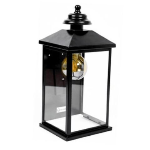 FAROL 1L VERO P/ MURO CHAPA NEGRA GRANDE E27 FAROL 1L VERO P/ MURO CHAPA NEGRA GRANDE E27