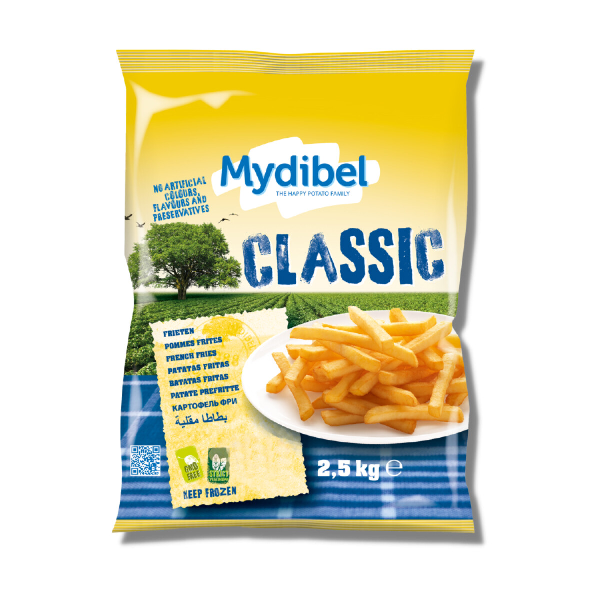 Papas Fritas Corte Tradicional Mydibel Classic 2,5 Kg 
