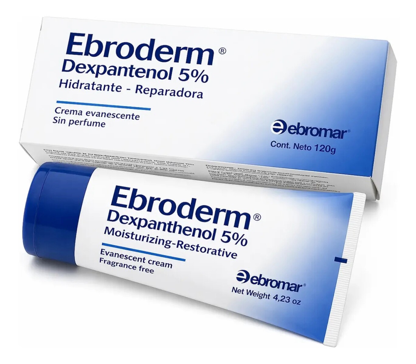 Crema Corporal Ebroderm Dexpantenol 5% 120 gr 