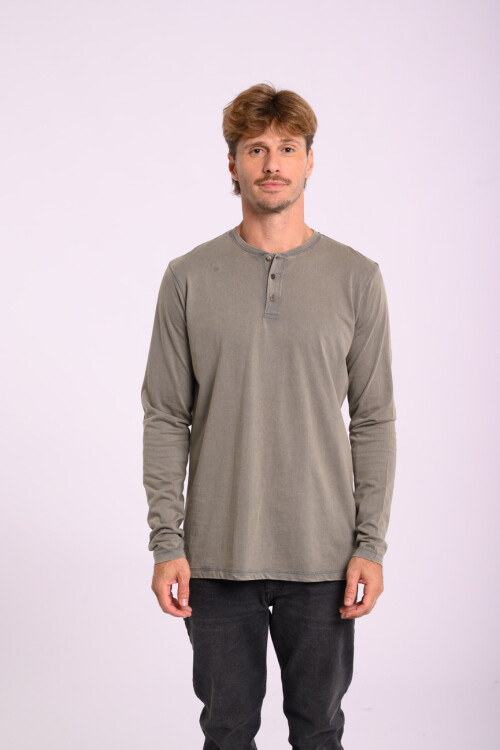 Remera manga larga Gris