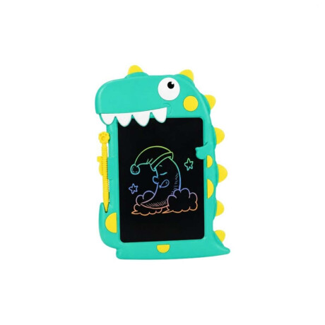 Tablet de 23cm con pantalla LCD para dibujar Dinosaurio Verde