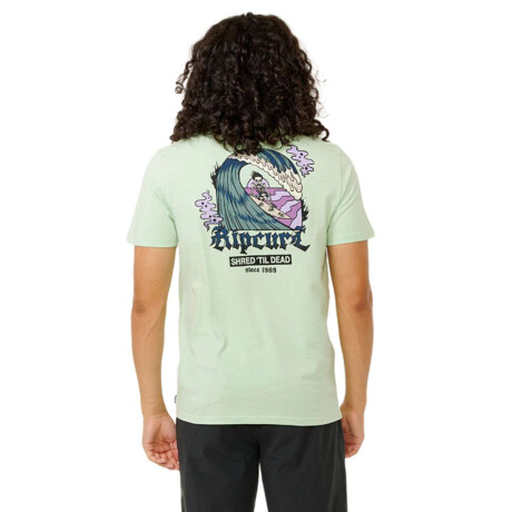 Remera Rip Curl Shred Til Verde Lima