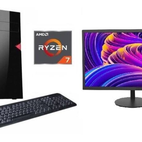 Combo Equipo Amd Ryzen 7 + Monitor 19" Nuevos! 001